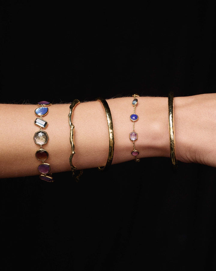 Large-Stone Flexible Bracelet