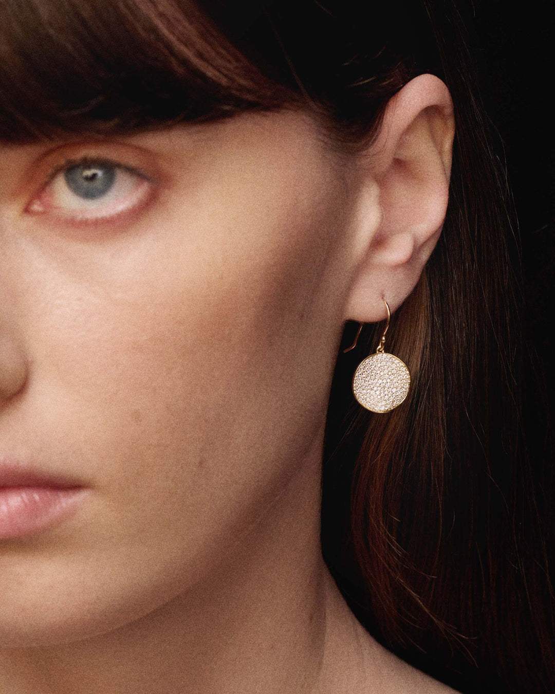 Medium Flower Diamonds Drop Earrings  (1.24ctw)