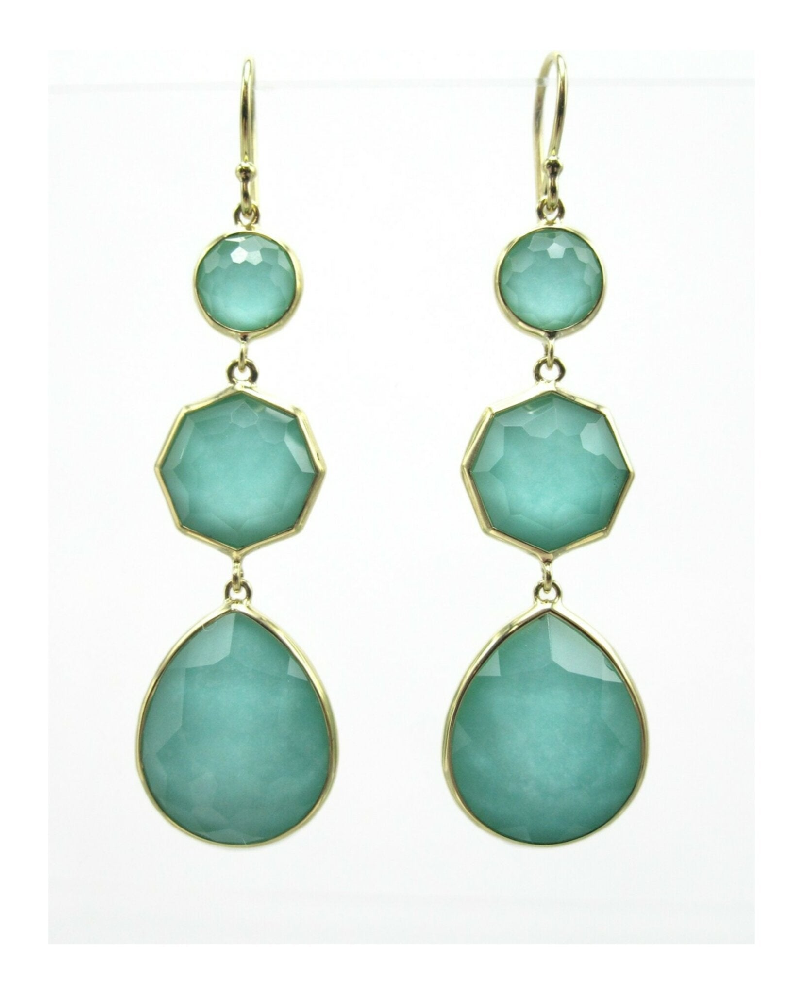 Rock Crystal over Turquoise Doublet