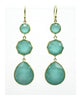 Rock Crystal over Turquoise Doublet
