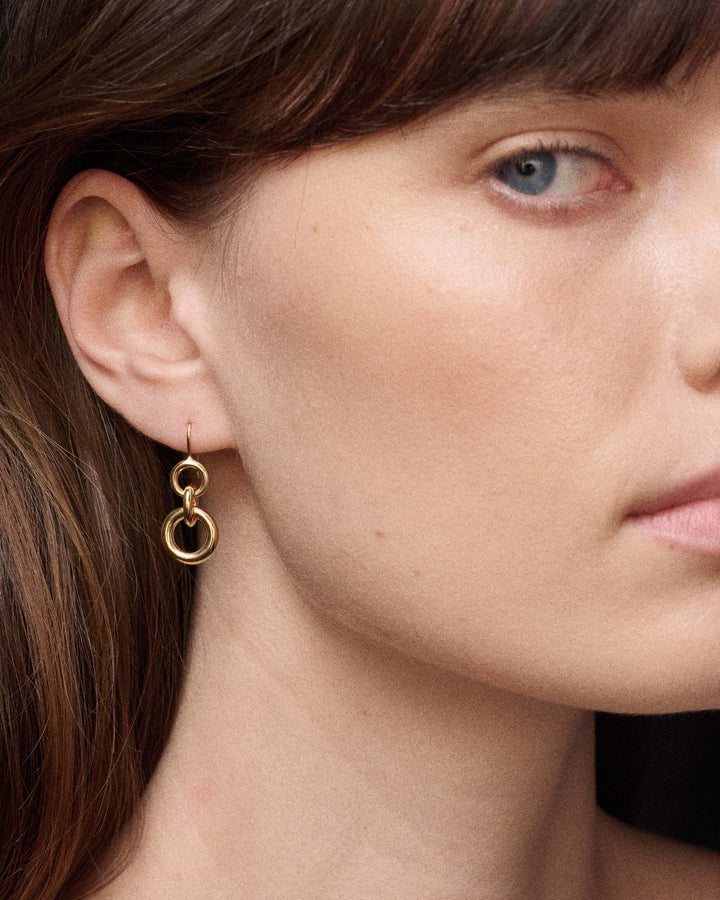 Mini Mixed Shape 3-Tier Earrings
