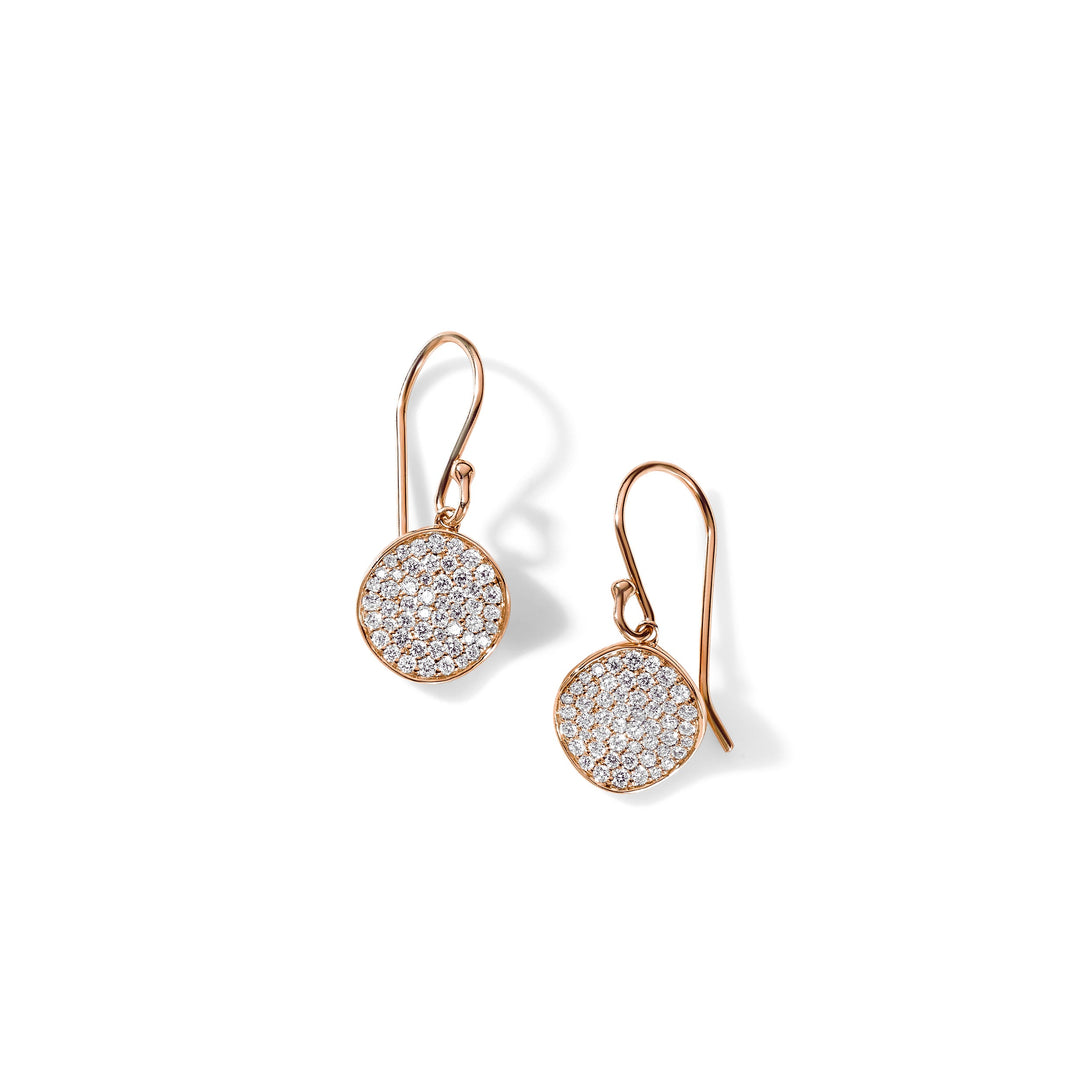Mini Flower Diamonds Drop Earrings  (.51ctw)