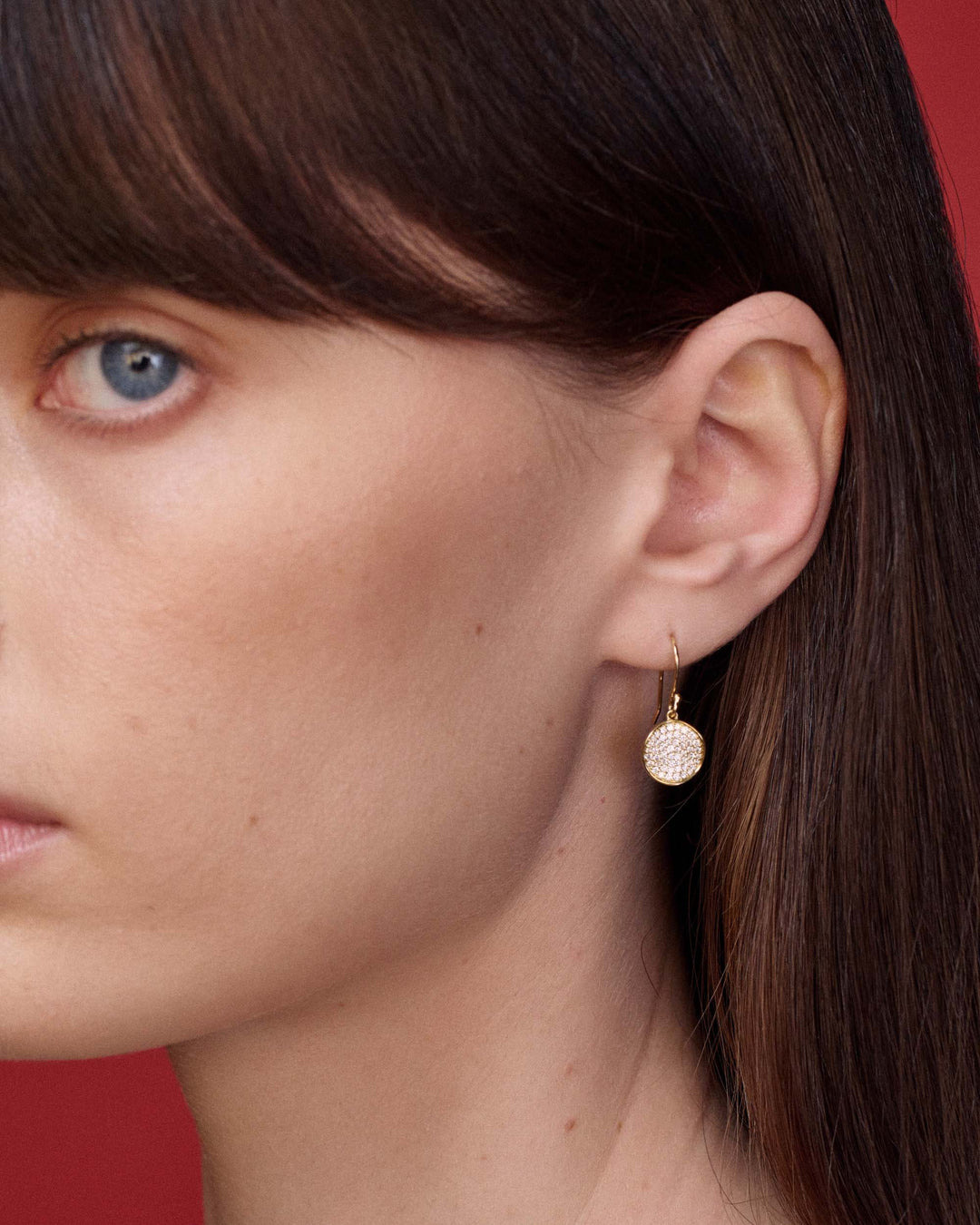 Mini Flower Diamonds Drop Earrings  (.51ctw)