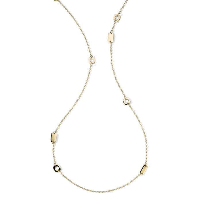 Mosaic Chain Link Necklace 50"