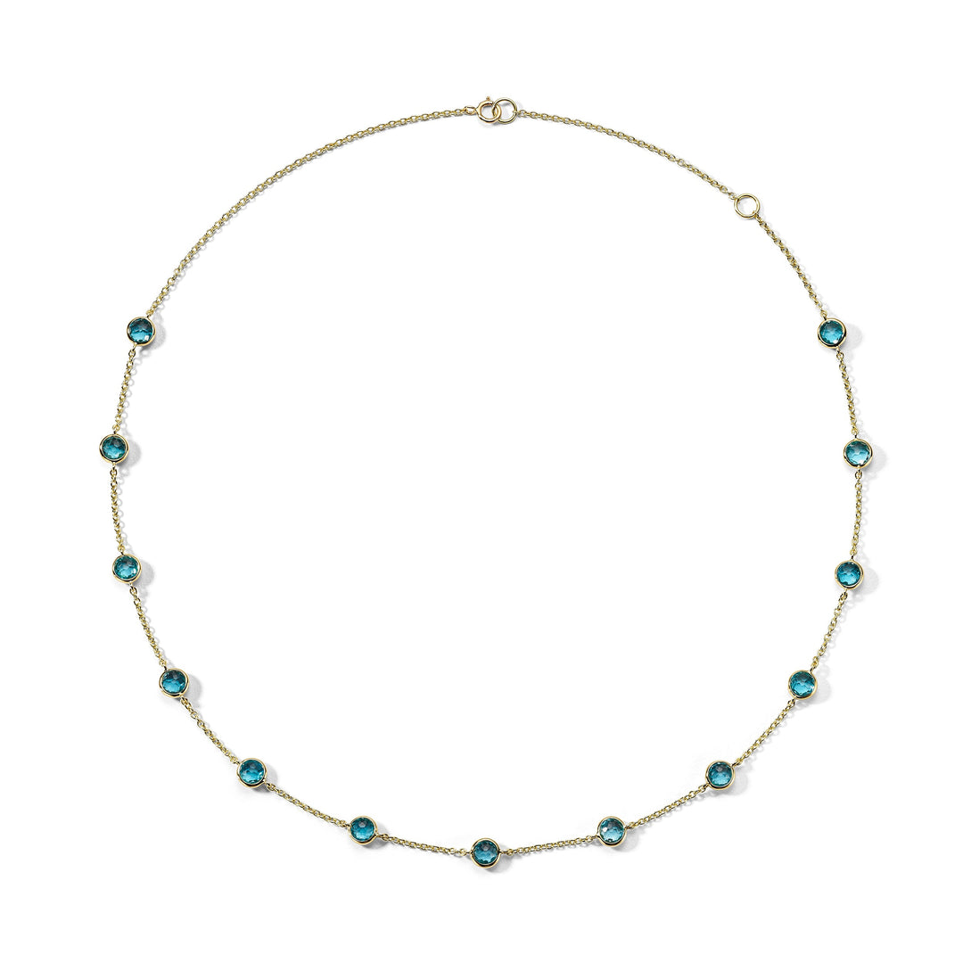 13-Stone Station Confetti Necklace