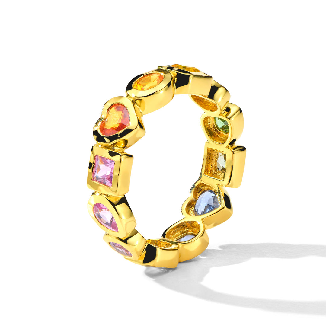 Caramella Fancy Cut Eternity Band Ring (.9ctw)