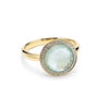 BLUE TOPAZ-MOP-GREEN GOLD CITRINE TRIPLET