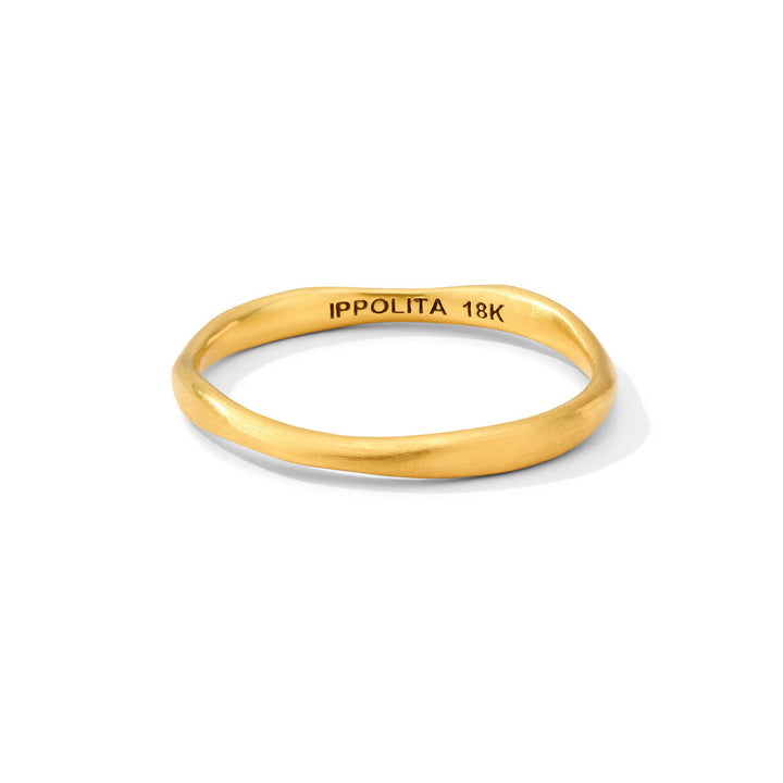 Thin Matte Squiggle Ring