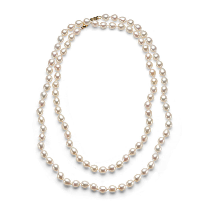 Long Pearl Beaded Necklace