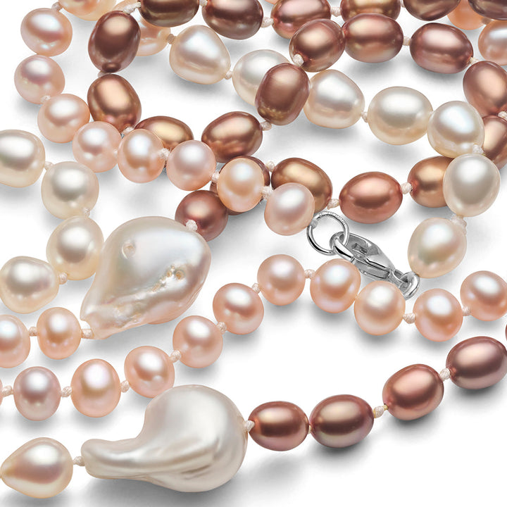 Mixed Pearl Beaded Necklace