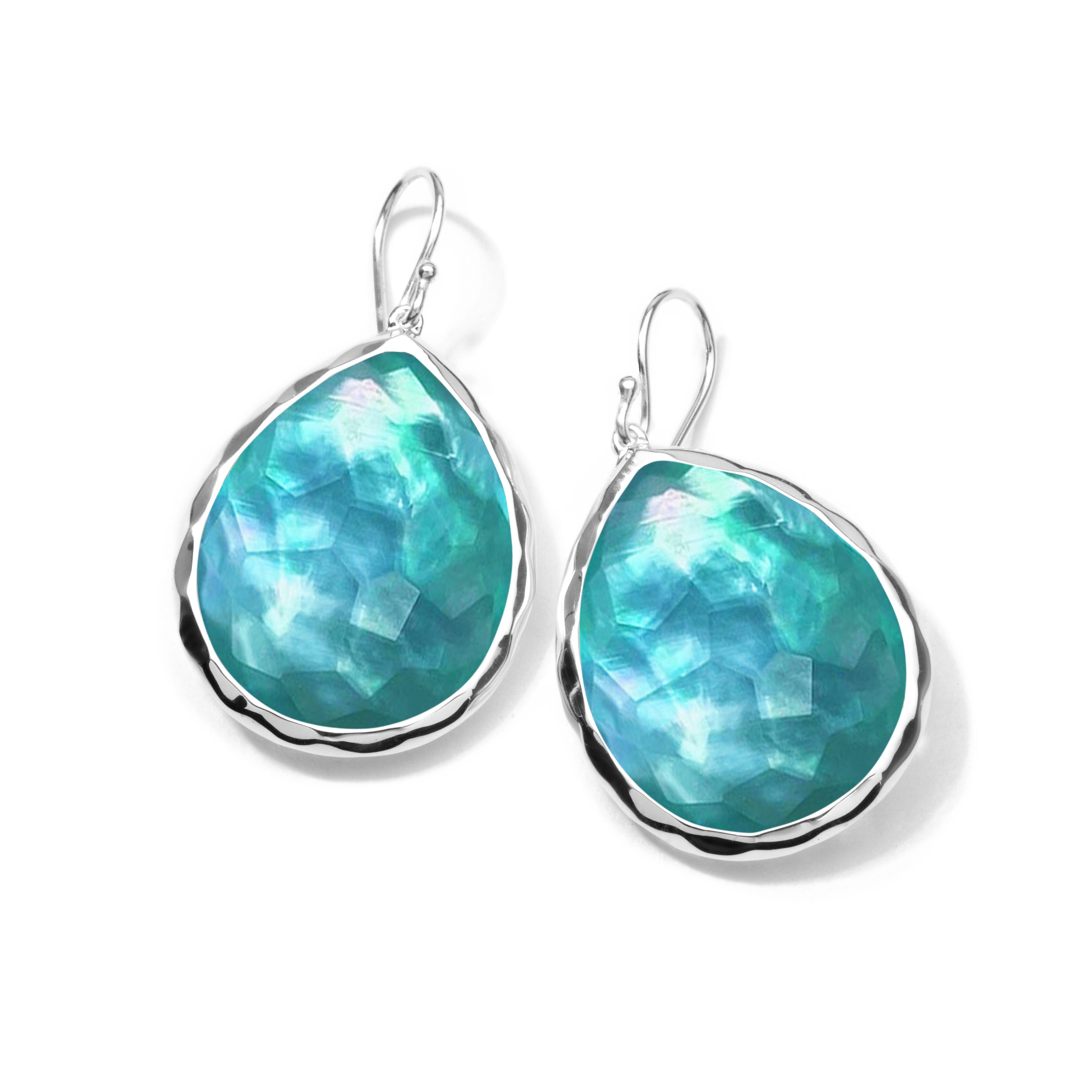 ROCK CRYSTAL MOP DYED GREEN AGATE TRIPLET
