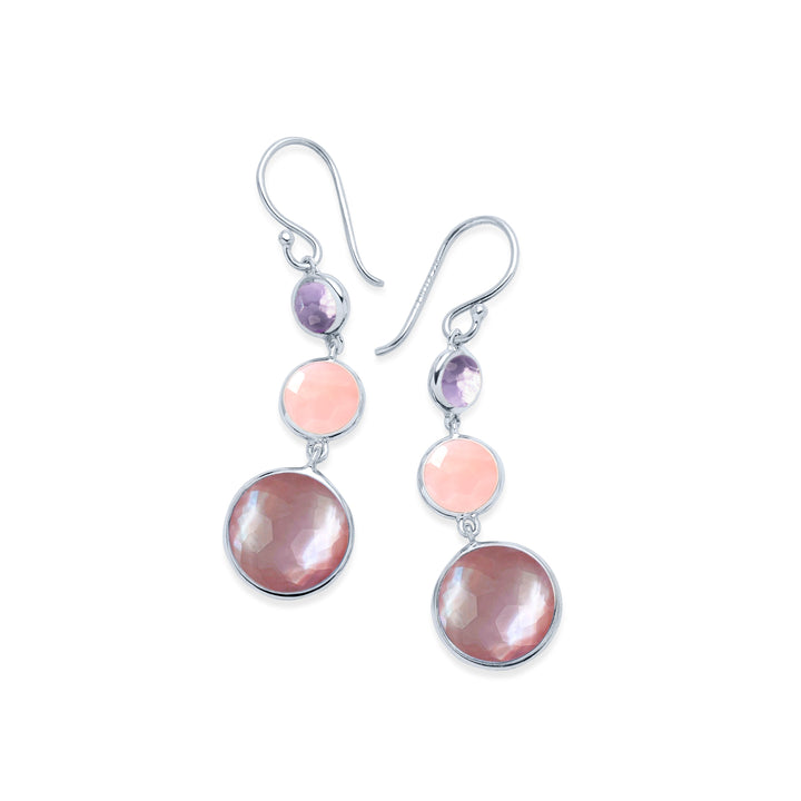 Lollitini 3-Stone Drop Earrings