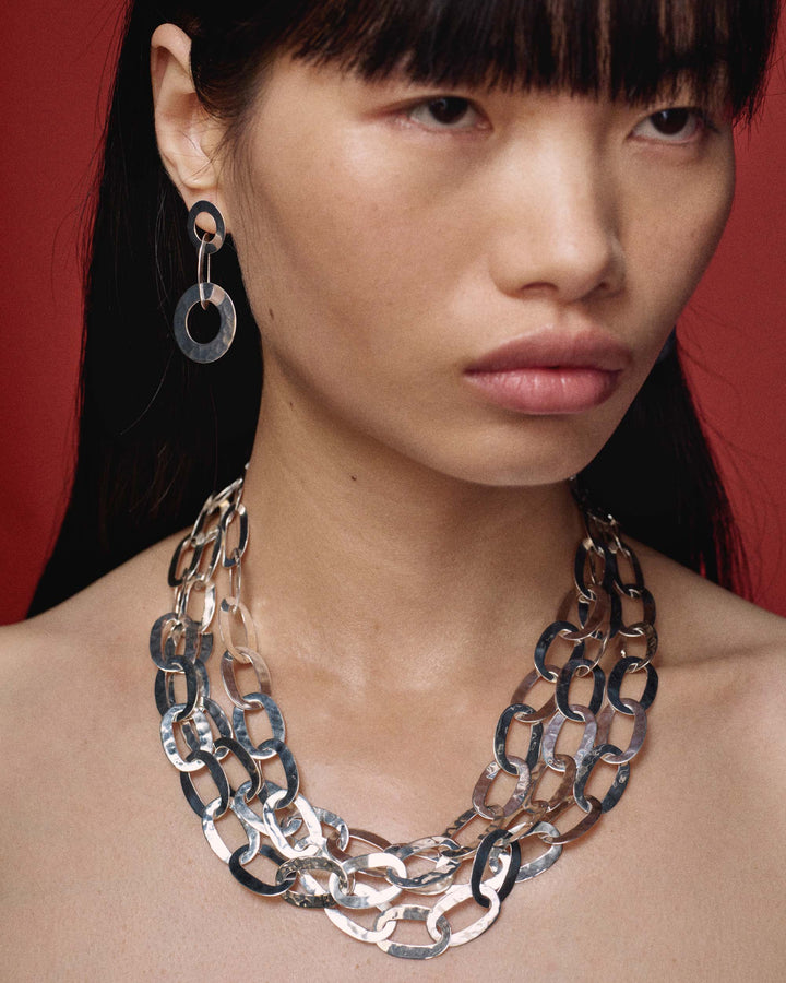 Roma Links Post Earrings
