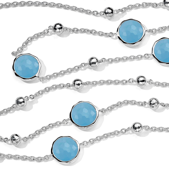 Ball and Stone Station Necklace