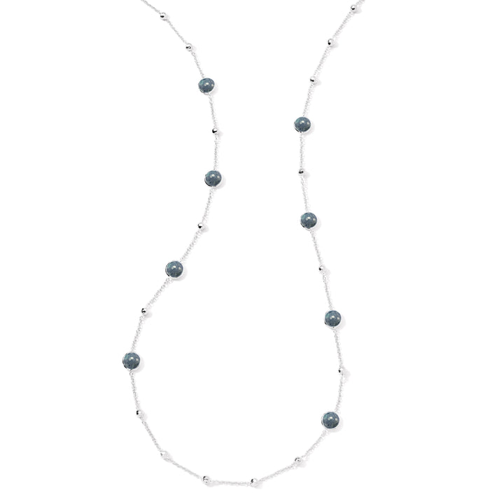Ball and Stone Station Necklace
