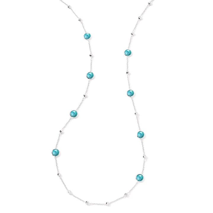 Ball and Stone Station Necklace