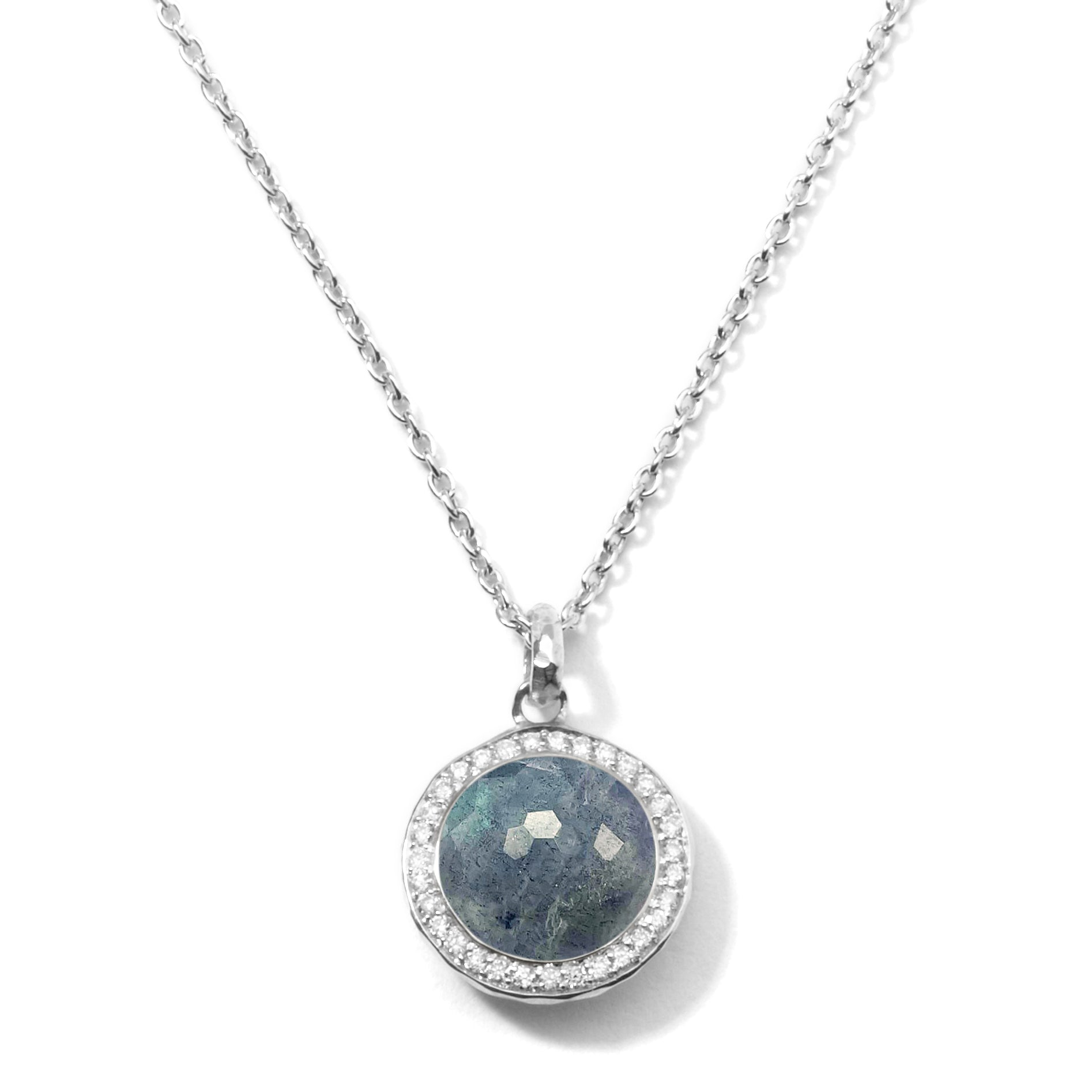 ROCK CRYSTAL AND LABRADORITE DOUBLET