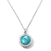 ROCK CRYSTAL MOP DYED GREEN AGATE TRIPLET
