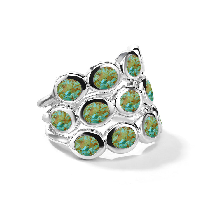 All-Around Tiny Ovals Ring