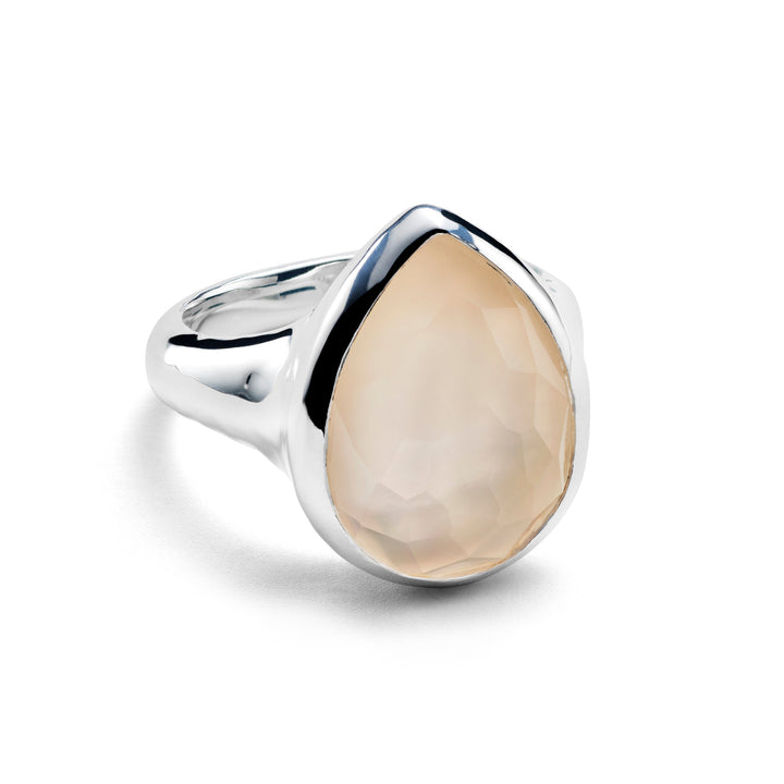 Sterling Silver Large Teardrop Ring