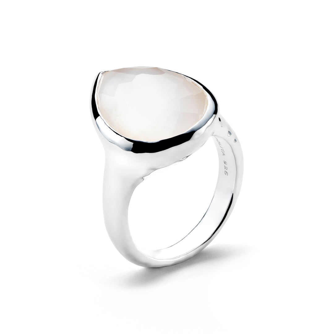 Sterling Silver Large Teardrop Ring