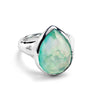 ROCK CRYSTAL MOP DYED GREEN AGATE TRIPLET