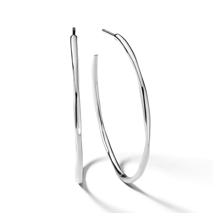 Medium Squiggle Hoop Earrings