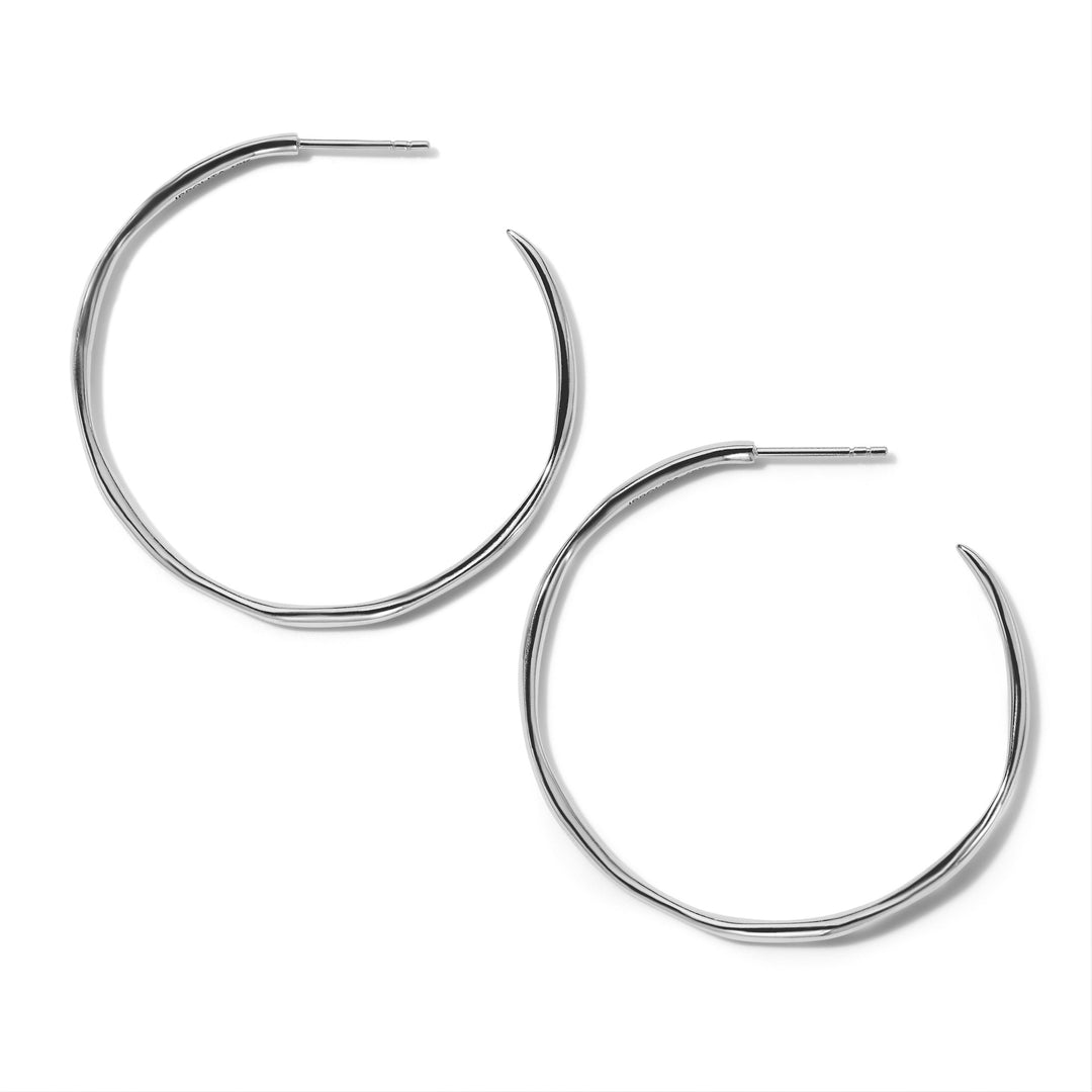 Medium Squiggle Hoop Earrings