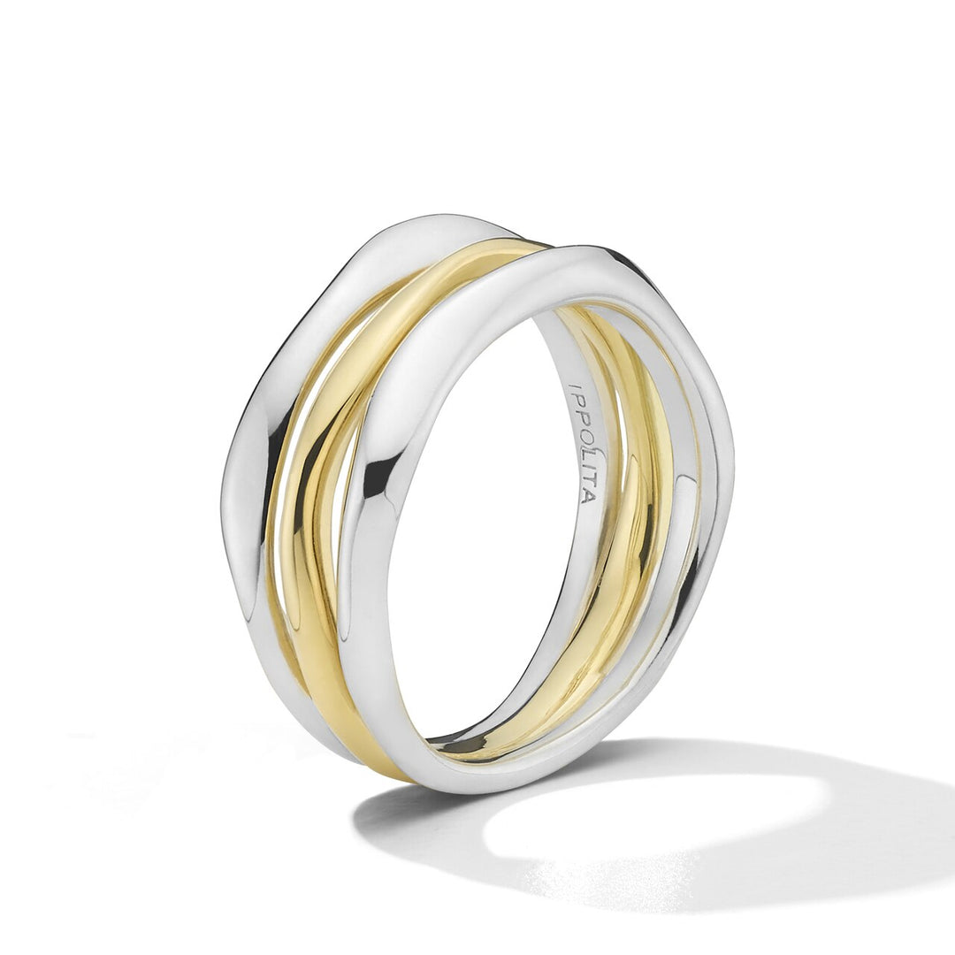 Triple-Band Squiggle Ring